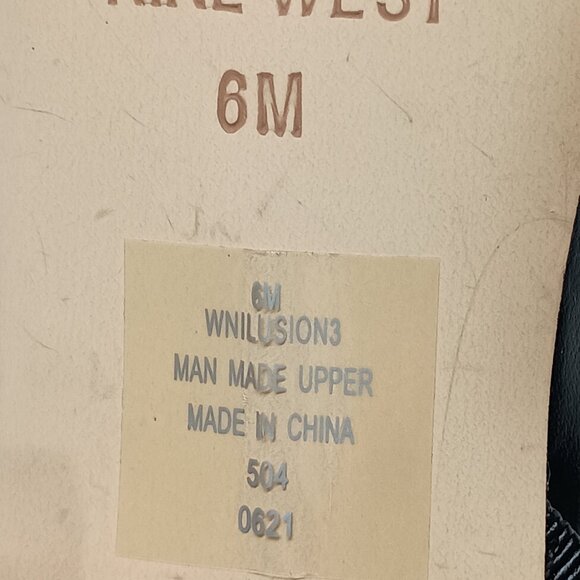 NINE WEST Womens Black Ilusion Round Toe Stiletto Slip On Slingback Sandal 6 M - Picture 10 of 10